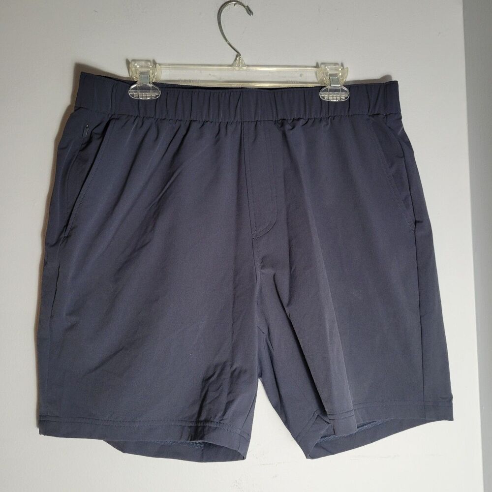 Rhoback Men’s Navy Everyday Shorts 7” Golf Gym Size XL